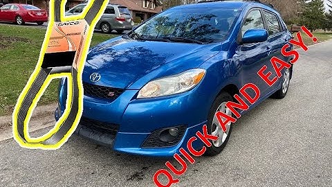 Toyota Matrix S 2.4 Serpentine Belt EASY way