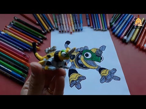 Dinazor Makineler Boyama Sayfasi Anne Ogul Meydan Okumasi Dinotrux Challenge Coloring Page Youtube