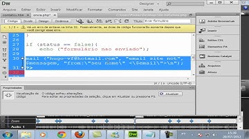 Curso de Dreamweaver CS6 - Formulário de Email - Aula 27