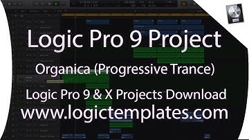 Logic Pro 9 Progressive Trance MIDI Project Organica by Mikas www.logictemplates.com