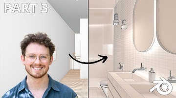 Blender Bathroom Full Course - Part 3 - Lighting