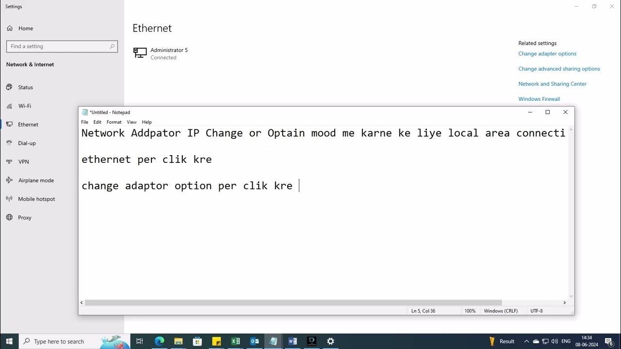 how-to-change-network-ip-address-and-automatic-ip-youtube