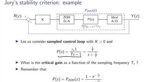 Digital control theory: video 9 Analysis of sampled-data systems (part 2)