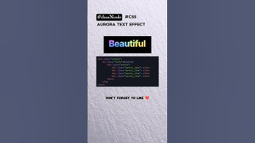 Aurora Text ✨ #html #css #css3 #aurora #text #colors #coding #webdesign #frontend#htmlcss #cleancode