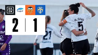 Valencia Femenino vs UDG Tenerife (2-1) | Resumen y goles | Highlights Liga F