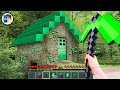 Minecraft in Real Life POV EMERALD HOUSE in Realistic Minecraft EN LA VIDA REAL #skreeper