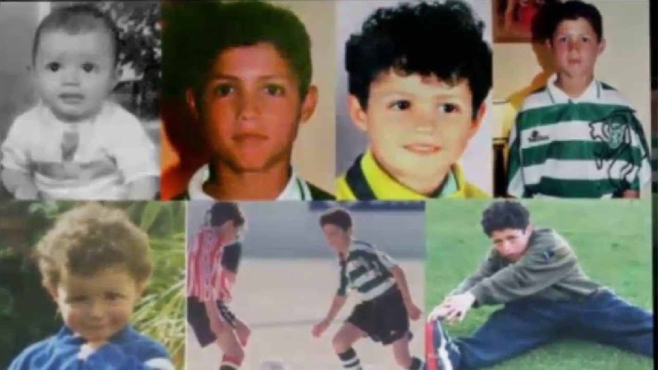 Unseen childhood photos of christiano ronaldo - YouTube