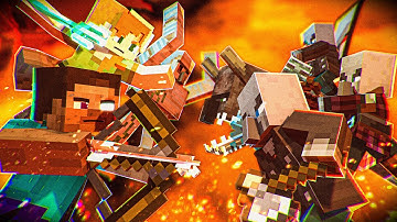 Pillager Vs Steve and Alex | Minecraft Animation