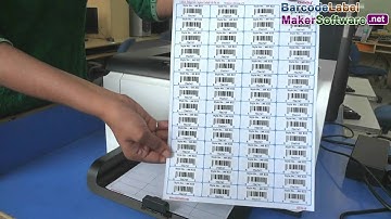How to design and print barcode label according to barcode sheets dimensions