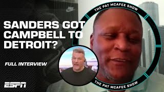 Did Barry Sanders help HIRE Dan Campbell in Detroit?  [FULL INTERVIEW] | Pat McAfee Show