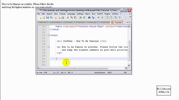[CH1] Will House HTML / JS [HTML] #3: Text Tags