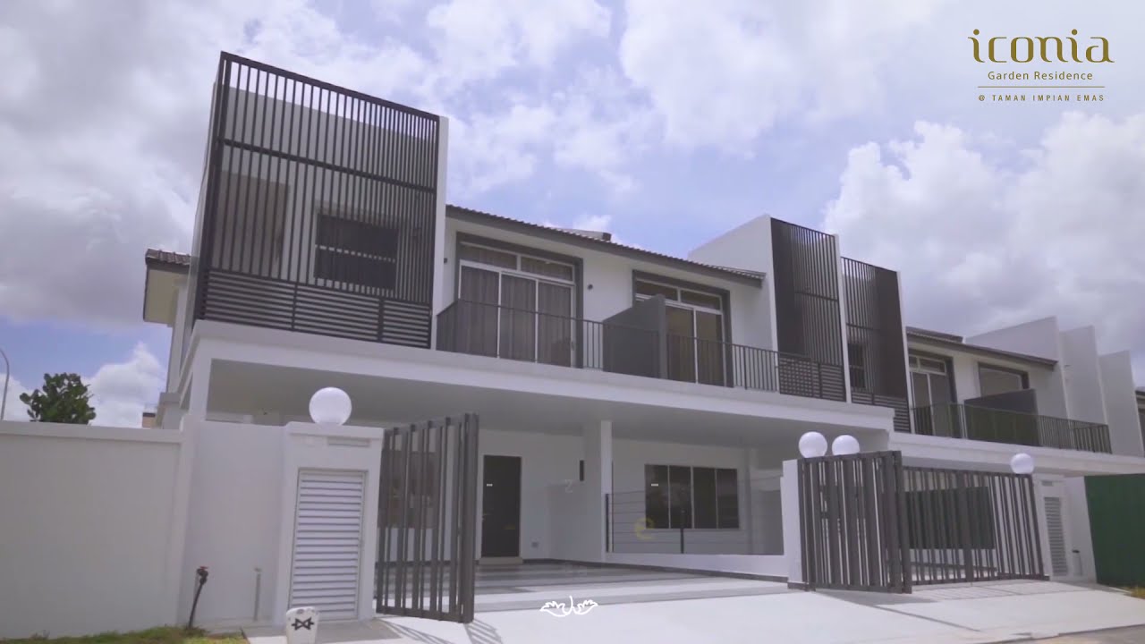 Iconia Garden Residence 2 Storey Terrace Zone 10a4 Show House Youtube