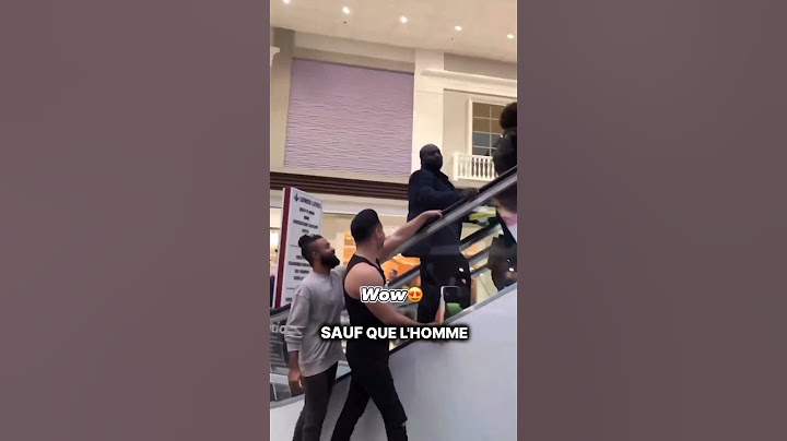Il les a fait tomber de l'escalator 😂 !
