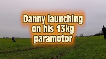 Paramotor with DLE engine, and Moster 185