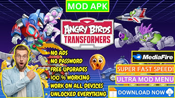 UPDATE 🚀 Angry Birds Transformers MOD APK v2.36.0 (Unlimited Coins/Gems)