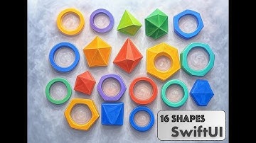 SwiftUI Shape Protocol With 16 Shapes From Basic to Advanced #speedcode #swiftuitutorial #swift