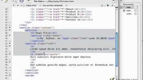 HTML5 & CSS3 - Page Layout with HTML5 Part 1