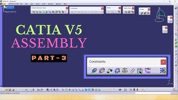 CATIA V5 Assembly Tutorials Part-3 | Constraints Tool Bar | Coincidence,Contact,Offset,Angle..etc