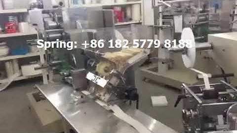 double napkin cutlery set automatic wrapping machine spoon fork knife packing machine