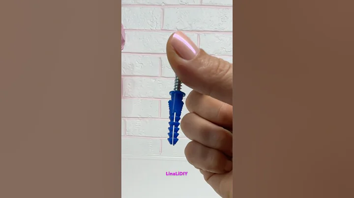 HangDone Ribbed Blue Plastic Drywall Anchor #shorts #viral #drywallanchors #anchor #linalidiy