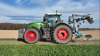 Kartoffelanbau in der Landwirtschaft Traktor Fendt 1050 &amp; Beetformer &amp; John Deere 6170R Separierer
