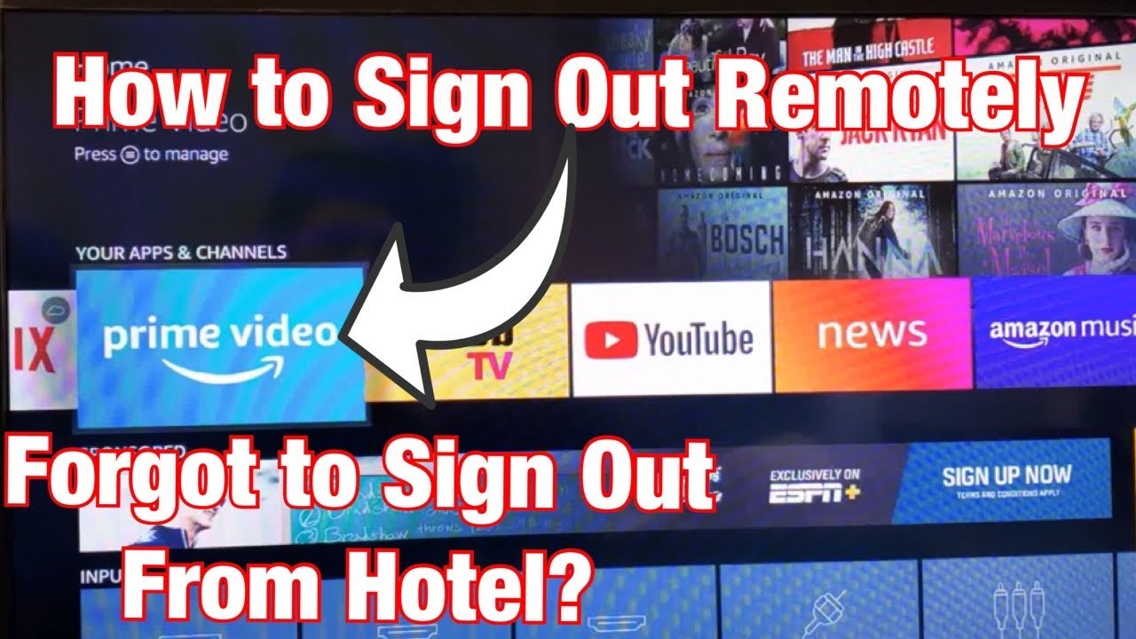How To Logout Signout Of Amazon Prime Video App From Remote Location Youtube