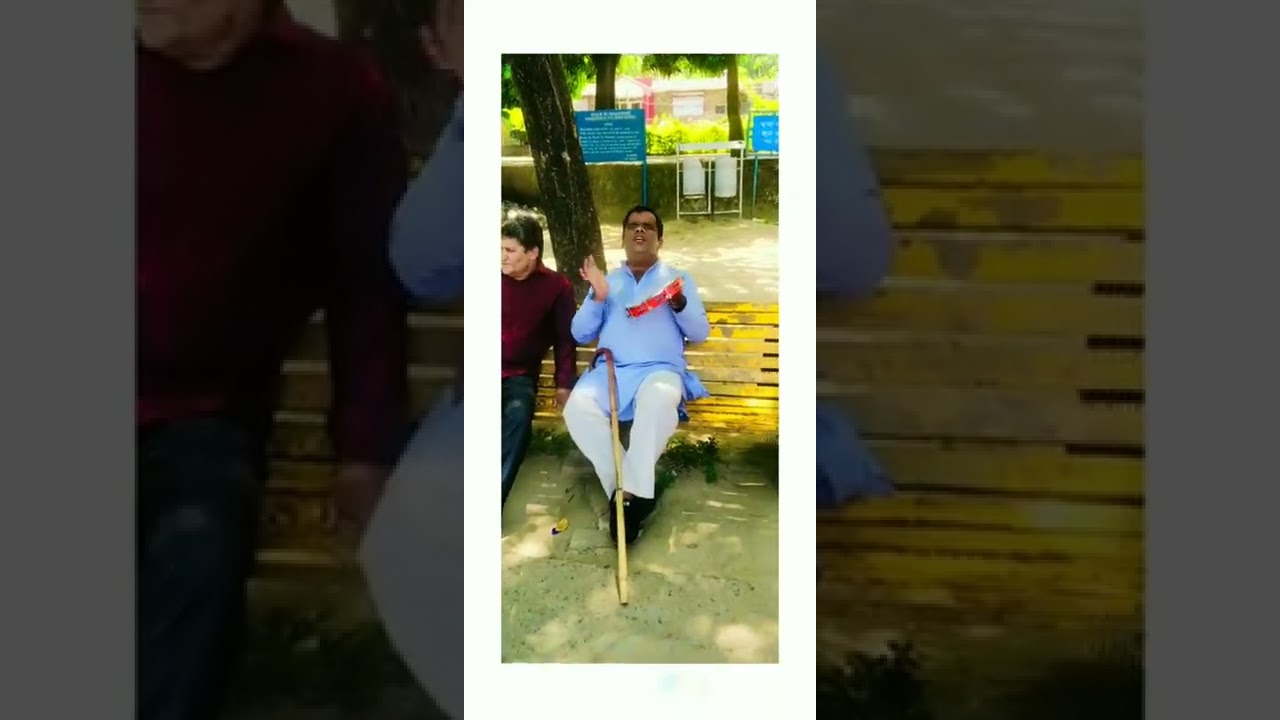 blind man singing song in mansar 