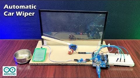 Automatic Rain Sensing Car Wiper Project using Arduino, Servo motor with CODE 🌧️🚗 TECH REVIVAL