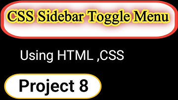 Pure css sidebar toggle menu tutorial in hindi/urdu|web designing course in hindi/urdu Lecture 119