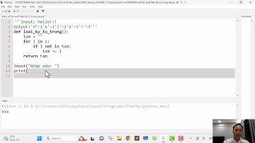 Chương trình con đếm số lần ký tự xuất hiện trong xâu.