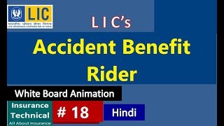 LIC Accident BenefitRider एक्सीडेंट बेनिफिट राइडर / LIC’s Accident Benefit Rider (UIN : 512B203V03)