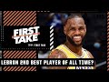Is LeBron the second-best player off all time? Stephen A. & Mad Dog debate | First Take