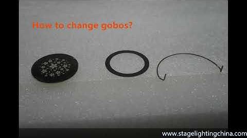 How to change gobo?