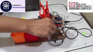Autonomous Waste Segregation Robotic Arm by Techtics GeniusBoys | IEEE SSCS Arduino Contest
