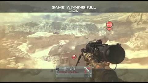 FFA MW2 Online Trickshot! My first Killcam!