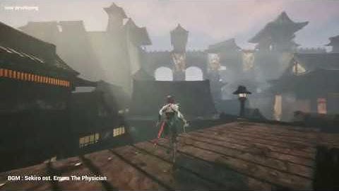 ue4 Level design : sekiro style japanese village dungeon