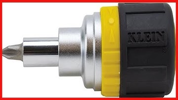 Great product -  Klein Tools 32593 Multi-bit Ratcheting Screwdriver, 6-in-1 Stubby Tool with Phillip