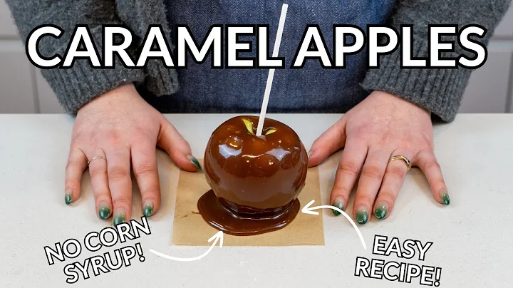 EASY Caramel Apples WITHOUT CORN SYRUP Recipe