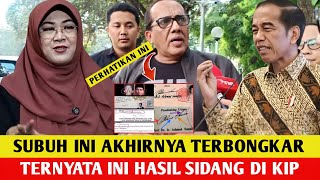 Menggemparkan.! Tepat Subuh Ini Akhirnya Terbongkar Juga, Ternyata Ini Hasil Sidang Di KIP
