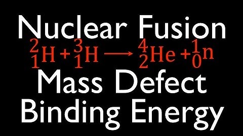 Mass Defect & Binding Energy (6 of 7), Nuclear Fusion