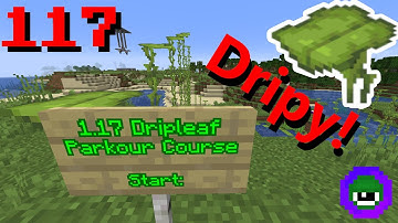 Minecraft 1.17: How to Build a Dripleaf Parkour Course! [117] - Tutorial Let