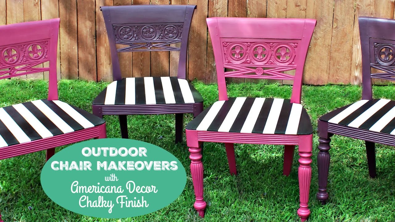 HOW TO Black And White Chair Makeover YouTube