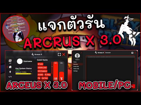 แจกตัวรัน Arceus X 3.0 ล่าสุด !! / รันสคริปบนคอมได้ / ไม่แล็ค 100% (Mobile/Pc)