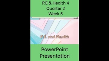 PE. & HEALTH 4 Matatag Curriculum PowerPoint Presentation Quarter 2 Week 5 #grade4matatag #ppt