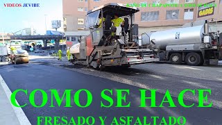 FRESADO Y ASFALTADO DE PAVIMENTO, MIRA "COMO SE HACE", A CORUÑA 2023