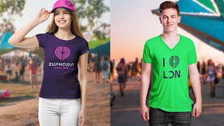 Superimpose A Logo Onto a T-shirt Mockup [EP 37/44]