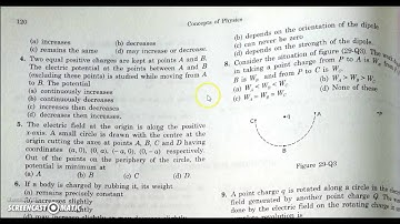 H C VERMA OBJECTIVE - I, ELECTRIC FIELD AND POTENTIAL IITJEE, AIIMS, NEET, CLASS 12TH, CBSE
