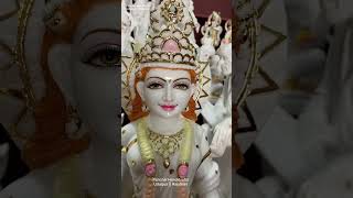 Premium Handmade Marble Krishna Murti ✨Fine meenakari work & mirror polish finish. #statue