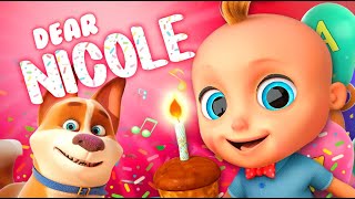 🥰Happy Birthday dear Nicole | Fun Birthday song | Happy Birthday Song for Kids