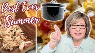 BEST EVER CROCKPOT Meals Of Summer! Quick Easy Slow Cooker Recipes That Won't Heat Up Your Kitchen